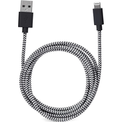 KIKKERLAND USB Lightning Punjač/podaci Crna-Bijela 1.8m US113-BK-EU