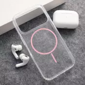 Maska Mag Case Clear Slim za iPhone 17 Pro Max roze