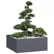 Sadilica antracit 100x100x40 cm od celika