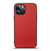 Tvrda TPU maska Noble Gentry za iPhone 12 Pro Max od prave kože - crvena