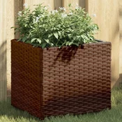 Vrtna sadilica smeda 36 x 30 x 32 cm od poliratana