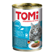 TOMI Konzerva za macke losos&pastrmka u sosu 400g