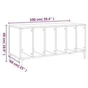 Ormaric za ploce boja hrasta 100 x 38 x 48 cm konstruirano drvo
