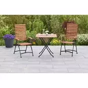 Gardenson VRTNA GARNITURA SCHLOSSGARTEN jeklo barve grafita, naravne barve