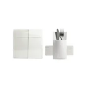 Servieti AIRLAID (cp) 32x40cm 50/1 - Beli
