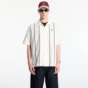 Košulja Fred Perry Placement Print Revere Shirt Ecru M