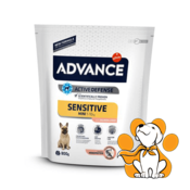 Advance Sensitive Mini, od 1kg do 10kg, 700g, Losos & Pirinac, Za osetljive pse