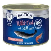 BALTICA Excellent Wild Cod with Krill Light - Mokra hrana za mačke - 185g