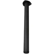 Mizna noga, o 60 mm, dolžina 710 mm, jeklo, črno, mat, lakirano