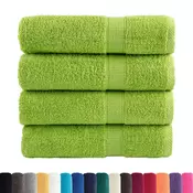 Vidaxl vidaXL Premium brisače SOLUND, 4 kosi, zelene, 70 x 140 cm, 600 g/cm2