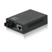LevelOne FVT-2401 mrežni medijski pretvarac 100 Mbit/s 1310 nm Jednomodni Crno