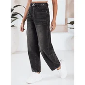 Jeansy damskie balloon fit czarne Dstreet