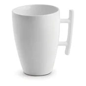 Bela porcelanasta skodelica za latte 300 ml Squito – BonBistro