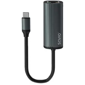 Savio AK-56 USB-C muški na RJ45 ženski adapter