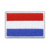 shumee Našitek zastave Nizozemske - Podlaga za nalepko z likanjem/toplotnim varjenjem - Vezen našitek/značka/emblem