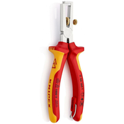 Knipex 1000V VDE izolovana hromirana klešta za skidanje izolacije sa dodatkom za kacenje (11 06 160 T)
