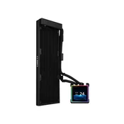 Lian Li AIO Liquid Cooler HydroShift II LCD-S 360N Fanless, črn