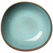 Tirkizno-smeđa zdjela od kamenine Villeroy & Boch Like Lave, o 17 cm