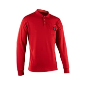 Majica Leatt Polo LS Team, čili rdeča (M)