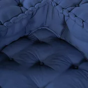 vidaXL Modularni Poufi - Set 4 v indigo tkanini