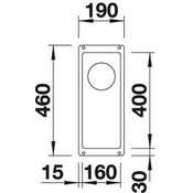Pomivalno korito BLANCO SUBLINE 160-U 526799