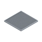 KOVINSKA REŠETKA ZA JAŠEK 55x55cm A15, POCINKAN | Topdom