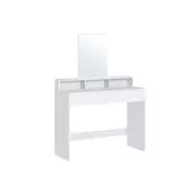 Songmics Toaletna mizica veliko ogledalo 100x40x140 cm bela