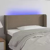 LED uzglavlje smedesivo 93x16x78/88 cm od tkanine