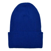 Cap made of recycled yarn, ribbed knit Royalblue