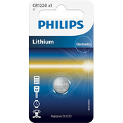 Philips CR1220/00B - Litijska gumbasta baterija CR1220 MINICELLS 3V