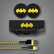 Frtec FRTEC - polnjenje in predvajanje Batmana, združljivega z logotipom Xbox serije X/S + Grips, Batman, 1000 mAh polnilni akumulator + USB -C 3 M Colors Batman, DC, uradno licenciran, (21320485)
