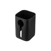 Plastic sleeve for food storage containers, 10.4 x 10.4 x 13.4 cm, bla