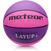 Košarkarski METEOR LAYUP velikost 4, roza in vijolična