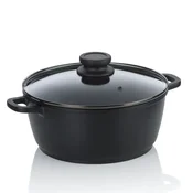 Kela Lonec s keramično površino in pokrovom ATURA, 24 cm, 3,2 l