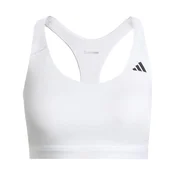Ženski nedrček adidas Optime Essentials Workout Medium Support Bra White M