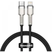 BASEUS USB 2.0 Type C Lightning Punjac/podaci Crno 25cm CATLJK-01