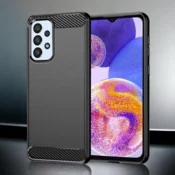 Infostyle Silikonski ovitek carbon za Samsung Galaxy A32 5G - Črna Črna/TPU silikon