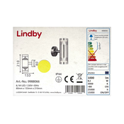Lindby - LED Zunanja stenska svetilka LANEA 2xLED/4,05W/230V IP44