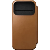 NOMAD Mod.Leather Folio iP17 Pro Slovenski tan