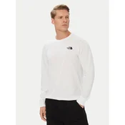 The North Face Majica z dolgimi rokavi Evolution Box Nse NF0A8B68 Bela Regular Fit