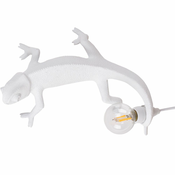Namizna svetilka CHAMELEON GOING DOWN, 21cm, USB vtičnica, črna, Seletti