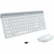 Slim Wireless Keyboard and Mouse Combo MK470-OFFWHITE-US INTL-2.4GHZ-INTNL