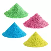 Aga4Kids Set kinetičnih peskov 4 kg Zeleni, Roza, Modri in Rumeni