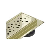 Mexen Flat 360° M12 rotacijski linearni odtok 100 cm, zlato - 1521100-40
