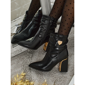 Resti Womens Eco-Leather Heeled Ankle Boots AshenPurl