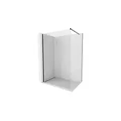 Mexen Kioto-X tuš stena Walk-in 50 x 200 cm, prozorna 10 mm, črna - 800-050-101-70-00-X