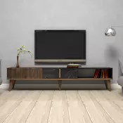 HANAH HOME Milan Walnut Black