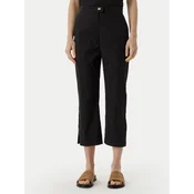 Max Mara Beachwear Hlače iz tkanine 2616131029650 Črna Regular Fit