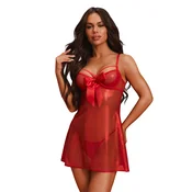 Obsessive Gifty Red Babydoll & Thong XXL/3XL