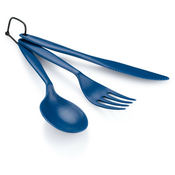 Jedilni pribor GSI Outdoors Tekk Cutlery Set - blue